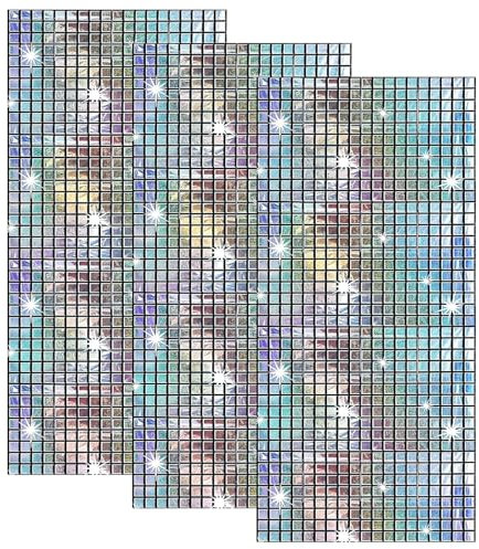 3 Stück Disco Party Tischläufer, 270x100cm Disco Glitzervorhang, Silber Lametta Vorhänge, Glitter Paillette Tischläufer, Discokugel Tischläufer für Geburtstag Party Abschluss Hochzeitsfoto Hintergrund