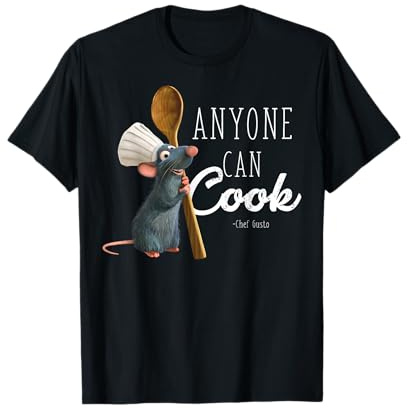 T-shirt Disney Pixar Ratatouille Remy Tout le monde sait cuisiner T-Shirt
