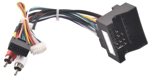 ZVPQU Adaptateur de câble de Faisceau de câbles stéréo for autoradio Android 16 Broches, for Mercedes Benz, for W169, W176, W245, W246, W203, W209, W164, W639, X164 câble Adaptateur Radio(Cables)
