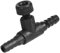 AFIODA 10 Pack Aquarium Air Control Valves, Single Way T Shape Air Flow Regulators for 4-6 mm ID Airline Tubing, Black Plastic Hose Connectors Air Pump Accessories for Fish Tank Aeration System