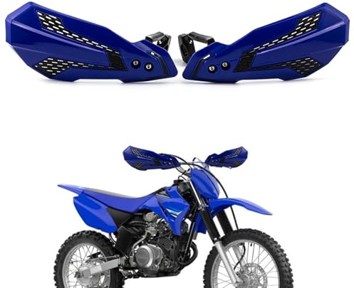 APEBAZY Handprotektoren Motorrad Universal Motorrad Handschutz Passend für 22 mm 25 mm und 28 mm Lenker Griffschutz für ATV, Chopper und Roller (Blau)