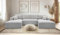 AXLIVING Sofa U Form mit Schlaffunktion – Catea U Cord Wohnlandschaft 364 cm