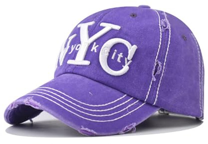 Casquette de baseball brodée New York City classique vintage en coton casquette de baseball neutre casquette d'extérieur