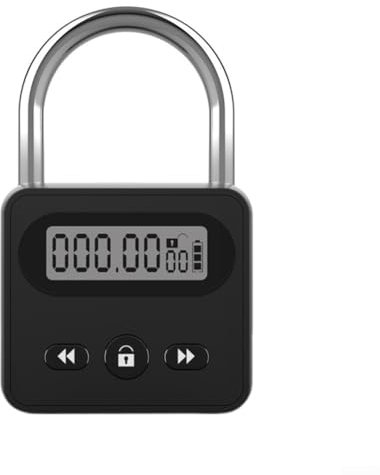 Serratura elettronica resistente all'acqua con funzioni intelligenti, perfetta per uso esterno e temporizzazione degli eventi (nero)