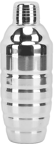 Expert Cocktail Shaker Set | 3 - Piece Stainless Steel Bar Tools | Leak - Proof Boston Shaker for Martinis/Mojitos/Margaritas | Easy Maintain & Oxidation Protected (700ML)