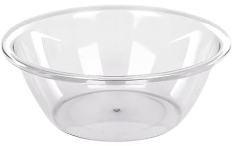 YWBL-WH Lavabo Transparent Lavabo Rond en PET épaissi pour Cuisine à Domicile Salle de Bain avec Conception Durable Résistante aux Hautes Températures (S)