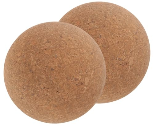 Toyvian 2pcs Reusable Wood Cork Stoppers for Wine Bottles Glass Decanter Topper Replacement with Ball Design Sealing Plugs for Home Winemaking Parties Holidays and Kitchen Use