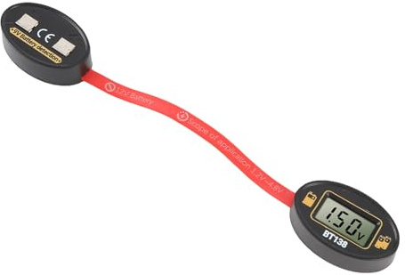 Bewinner Testeur de Batterie Magnétique Numérique, Détection Rapide et Précise, Détecteur de Niveau de capacité de Batterie Portable pour Piles 1.2-4.8V 9V D C AA AAA