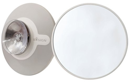 bosign Kosmetikspiegel 5X weiß-grau, Kunstoff, 11.2 cm