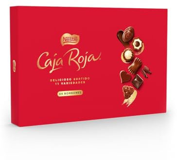 NESTLÉ CAJA ROJA bombones de chocolate con leche estuche 800g