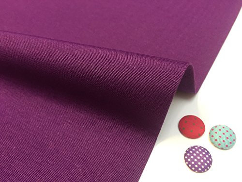 Uni Ottoman Stoff für Vorhänge, Polstermöbel Baumwolle Material Verkauft 140 cm (Meterware) violett
