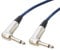 Angled Jack to Jack Speaker Lead 2x1.5mm Conductor Size. Blue Studio Van Damme Cable. Guitar Amp Cab (10m)