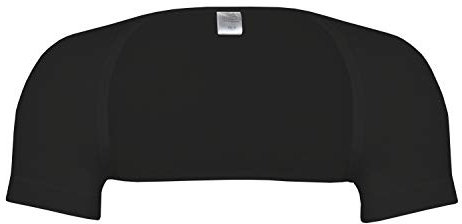 wobera ANGORA Schulterwärmer mit ½ Arm aus Angora, Schurwolle und Polyamid (Gr. L, Farbe: schwarz)