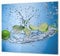 ORIGINALE tagliere in VETRO temperato – Copri-piano cottura a induzione –Tagliere pezzo UNICO (60x52 cm) o DUE pezzi (30x52 cm ognuno); D07 Frutta e Verdura: Lima 49