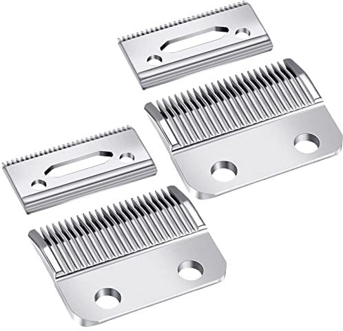 2 Sets Verstellbare Schermesser, 2 Loch Haarschneider Ersatz Messer für Wahl 1006, Super Taper # 8400 (Silber)