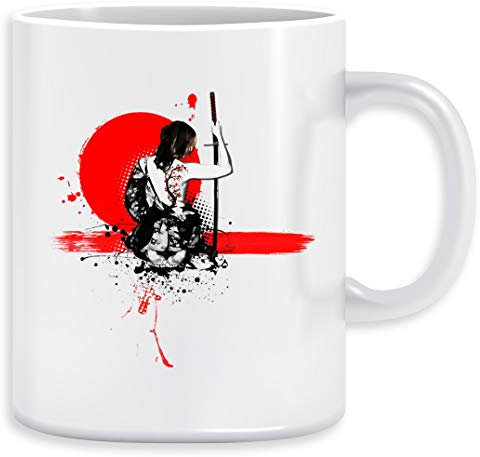 Müll Polka - Weiblich Samurai Kaffeebecher Becher Tassen Ceramic Mug Cup