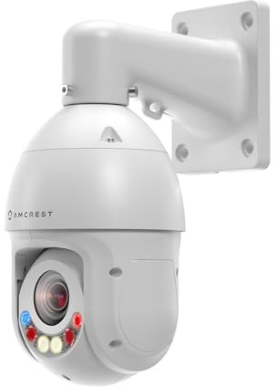 Amcrest 4MP AI PTZ POE IP Camera Pan Tilt Zoom (Optical 25x Motorized Zoom) Speed Dome, Human/Vehicle Detection, F1.6, 1/2.8 Sensor, 4MP@30fps, 328ft Night Vision, IP4M-1063EW-AI-V2