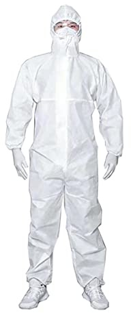 Tuta da Lavoro Taglia L DPI Cat.1° CE CERTIFICATA TNT 30gr Colore Bianco (Confezione 1 pz)