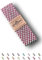 Sandras-Bastelladen Schrägband/Einfassband Baumwolle gefalzt 3m x 20mm - Vichy/Karo Muster 5014-Dunkelrot-Weiß