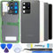 iStable Vetro Posteriore Scocca per Samsung Galaxy S20 Ultra 6.9'' inch Screen Back Cover Copri Batteria Imposta SM-G988B -Original Grigio