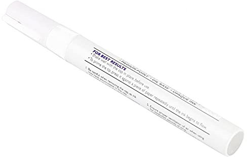 Stylo de Peinture de Pneu de Voiture, 1 Pièces Stylo de Peinture de Pneu de Crayon de Voiture Professionnel étanche pour la Plupart des Voitures Camions SUV pour Stylo Jaune Pneu Peinture(blanche) sty