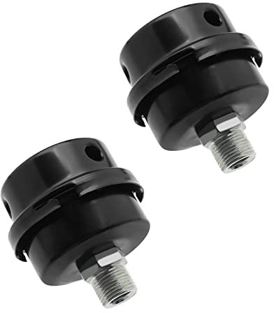 OTOTEC 2PCS Air Compressor Filter Strainer 16mm 3/8PT Metal Male Thread Air Compressor Intake Filter for Generators Exhaust Systems