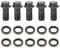 AUTO cyclomoteur 5 pieces vis creuse banjo de frein de moto M10 x 1.25 mm, vis et r cords banjo, joint de boulon banjo en ier inoxydable bague d'étanchéité kit étrier de frein pour cessoire de remplb