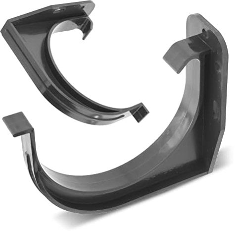 Dachrinnenaufhänger Regenrinnenhalter Dachrinnenhalter Halterung Halter Rohr Dachrinne 125 mm Graphit