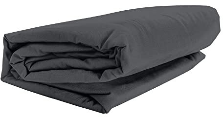 GMD Living Mr. Sandman Spannbettlaken ELASTAN Classic, Farbe:227-anthrazit, Größe:140-160 x 200-220 cm