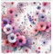 ABAKUHAUS Rose Rideau de Douche, Fantaisie Délicate Fleurs Sauvages Jardin Floral Et Baies avec, Material Resistente al Agua Durable Estampa Digital, 175 cm x 200 cm, Bleu Violet Bleu Ciel