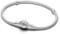 Pandora Moments Blühende Rose Verschluss Schlangen-Gliederarmband aus Sterling Silber, Kompatibel mit Pandora Moments, Größe:19, 593211C00-19