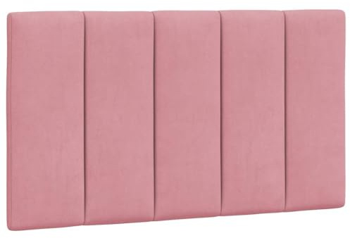 vidaXL Cabecero de Cama Acolchado Hanko Terciopelo Rosa 80 cm
