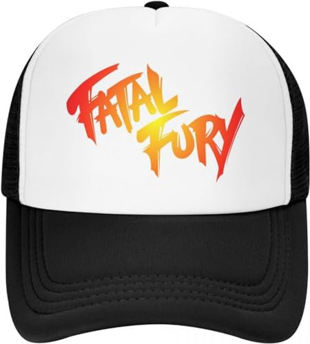 BDJYHACP Baseballkappe Snapback Sonnenhut Benutzerdefinierte Fatal Fury Baseballkappe Sport Männer Frauen Verstellbare Kämpfer Spiel Cosplay Trucker Hut Frühling Männer Frauen