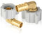 HeSun PEX-Armaturen, 1,27 cm Pex x 1,27 cm NPT-Drehgelenk, Messing-Crimpverschraubung für PEX-Rohre, ASTM F1807, 2 Stück