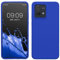 kwmobile Hülle kompatibel mit Motorola Moto G84 5G Hülle - Silikon Handy Case - Handyhülle weiche Oberfläche - kabelloses Laden - Baltik Blau