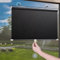 Saugnapf Rollos Für Fenster,Sonnenschutz Verdunkelungsrollos 40cm 45cm 50cm 58cm 68cm 80cm,Temporäre Jalousien Ohne Bohren,Einziehbarer Sichtschutzvorhänge,Thermorollo Schwarz,W×H-80*125cm(31*49in)