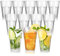 DIBALIYI 12PCS Reusable Premium Plastic Cups, 300ml Transparently Acrylic Tumbler Glasses, 10 OZ Unbreakable Stackable Cocktail Glasses (12pc 300ml)