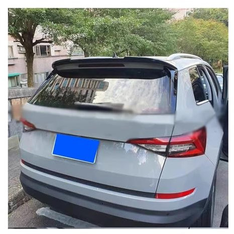 Auto Spoilerlippe Für Skoda Für Kodiaq 2017 2018 2019 Neue ABS Kunststoff Externe Heckspoiler Flügel Stamm Boot Schwanz Flügel Spoiler Dach Spoiler Auto Heckspoiler Heckflügel(Carbon Fiber Pattern)