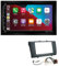 ESX VMX700DAB 2-DIN Autoradio kompatibel mit Wireless Apple CarPlay Android Auto Bluetooth DAB+ passend für Toyota Avensis T27 ab 2009 schwarz