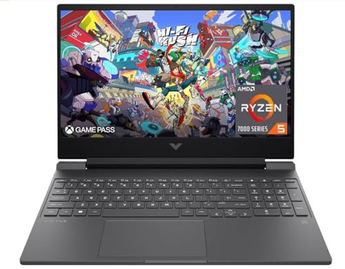 HP Victus 15.6 144Hz FHD Gaming Laptop,AMD Ryzen 5 7535HS,16GB DDR5 RAM,1TB SSD,AMD Radeon RX 6550M,Beats RTX 2050,Backlit Keyboard,Windows11 Pro, Mica Silver