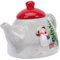 Amosfun 2 Pz portatovagliolo kitchen caffettiera xmas teiere pupazzo di neve bollitore con gocciolatore d'acqua bottiglia per il latte con motivo natalizio brocca fredda domestica ceramica