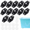 12 Piezas Mini Autoadhesivas Ruedas Adhesivas, Ruedas Electrodomésticos Pequeños, Ruedas Universales Giratorias de 360° para Cafetera, Cubo de Basura, Utensilios de Cocina