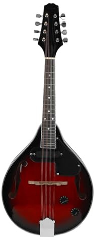 Mandolina Para Principiantes Instrumento Musical Nacional Mandolina Eléctrica Mandolina De Ocho Cuerdas EQ Mandolina Eléctrica Juego De Mandolina De Piano(Mandolin)