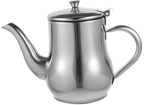 DECHOUS Stainless Steel Oil Seasoning Holder Grease Can Lid for Kitchen Oil Storage Container Easy Pour Spout Dispenser Bottle for Vinegar Soy Sauce