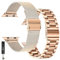 BDJXCUSA Confezione da 2 cinturini di ricambio per Apple Watch Series 10, 42 mm, oro rosa, cinturino di ricambio in acciaio inossidabile da donna