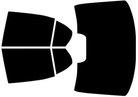 TINTCOM Pre-Cut Window Tint Film for BMW 3 series E90 4-door Saloon 2005-2012 - (50% Light Smoke) - Rear Sides & Rear Window - Custom Fit, UV Protection, Heat & Glare Reduction, HP