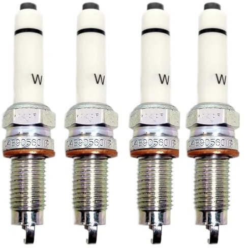 FWRCCMJ 4 Stück 04E905601B Iridium-Zündkerze, kompatibel mit VW Beetle Golf Jetta Santana Gran Lavida Polo Audi A1 A3 Q3 1.4 1.6