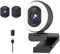 Galyimage 4K Webcam with Light - TOF Autofocus 4K Web Cam, 1080p@60fps Web Camera, Built-in Privacy Cover & Dual Noise-Canceling Mics, Plug&Play, Streaming Camera for Zoom/Teams/Skype/Google Meet