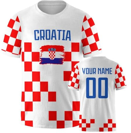 Personalisiertes Fussball Shirt 3D Druck Football Shirt mit Ihrem Namen und Nummer Hip Hop Football Shirts für Herren Damen Kinder