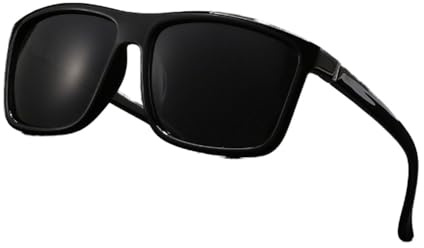 MEIION BITEVIEW | POLARISIERTE PREMIUM-BRILLE FÜR ANGLER Ultraleichte Polarisierte Sonnenbrille Herren & Damen UV400 Schutz, Rechteckiger Rahmen für Sport & Freizeit
